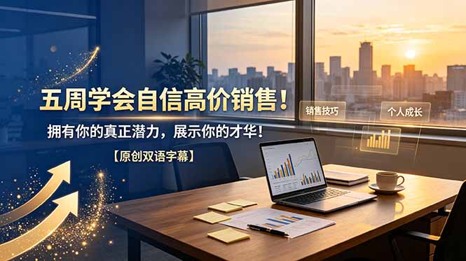 五周学会自信高价销售!拥有你的真正潜力,展示你的才华!【原创双语字幕】-仙女副业网