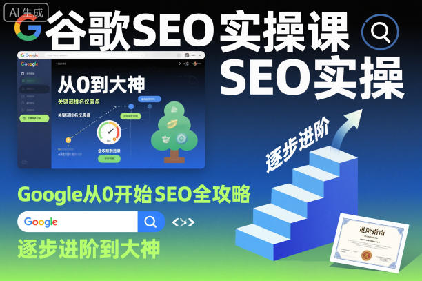 谷歌SEO实操课,Google从0开始SEO全攻略,逐步进阶到大神(更新26年)-仙女副业网