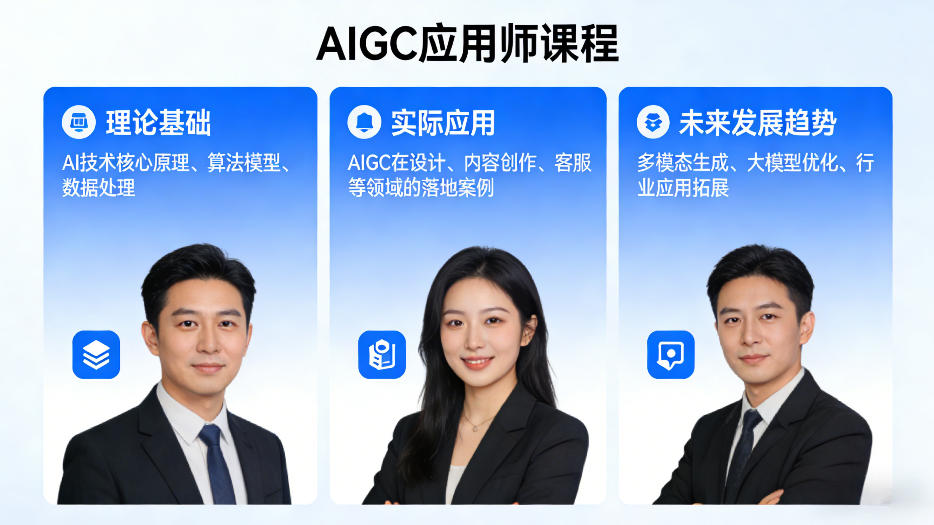 AIGC应用师课程,覆盖了AI技术的理论基础、实际应用、以及未来发展趋势(更新)-仙女副业网